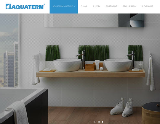 Aquaterm webová stránka